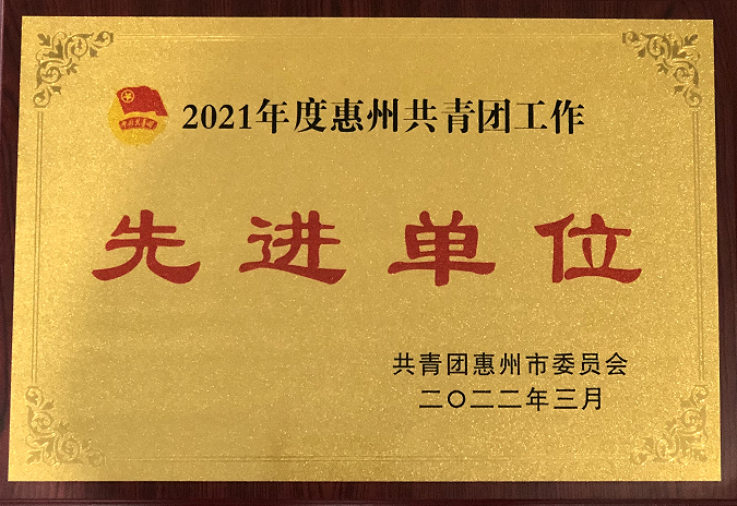 惠州共青团工作先进单位